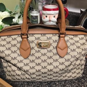 Leather Michael Kors Satchel Bag